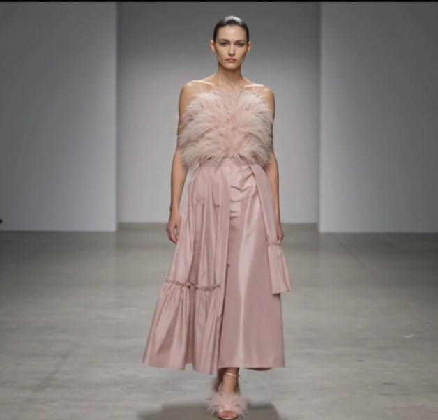 [UNEVEN SCALES OF JUSTICE] Asymmetric midi skirt
